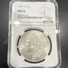 1901 Morgan Dollar Silver $1 Coin New Orleans NGC MS63 Business Strike