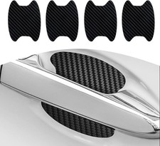 Set of 4 Universal Carbon Fiber Protectors for Car Door Handles - Adhesive Film