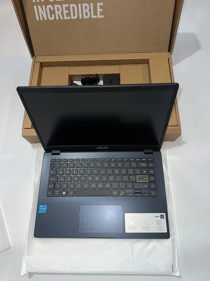 Asus Vivobook Go 14" 128GB eMMC Celeron N4500 4GB DDR4 E410KA Blue Excellent - Image 2 of 4