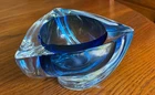 Vintage Heavy Murano Art Glass ~ Ashray  Signed