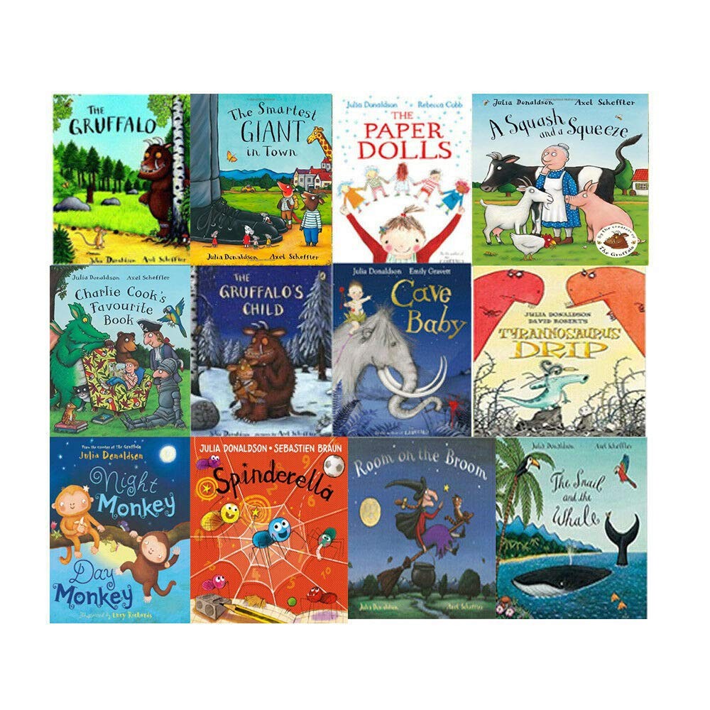 B&Q -  Julia Donaldson Collection 12 Books Set SpinderellaNight MonkeyDay MonkeyThe Gruffalo - Image 3
