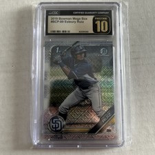 2019 Bowman Chrome Mega Box mojo ESTEURY RUIZ #BCP-89 (RC) Padres CGC 10 