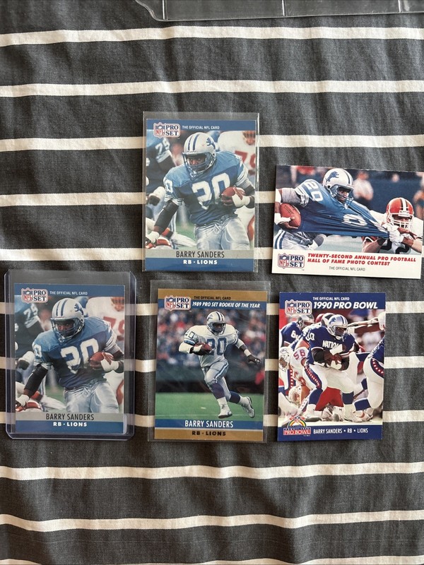 Barry Sanders 1990 Pro Set Lot