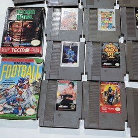 Nintendo NES Game Lot 19: Zelda II+Mario 2+Mega Man 3+D.Dragon+TMNT+Tecmo🎮