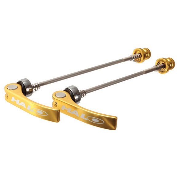 Halo Porkies QR Skewers Pair - CrMo Steel Gold Finish Compatible with Modern 6090₽