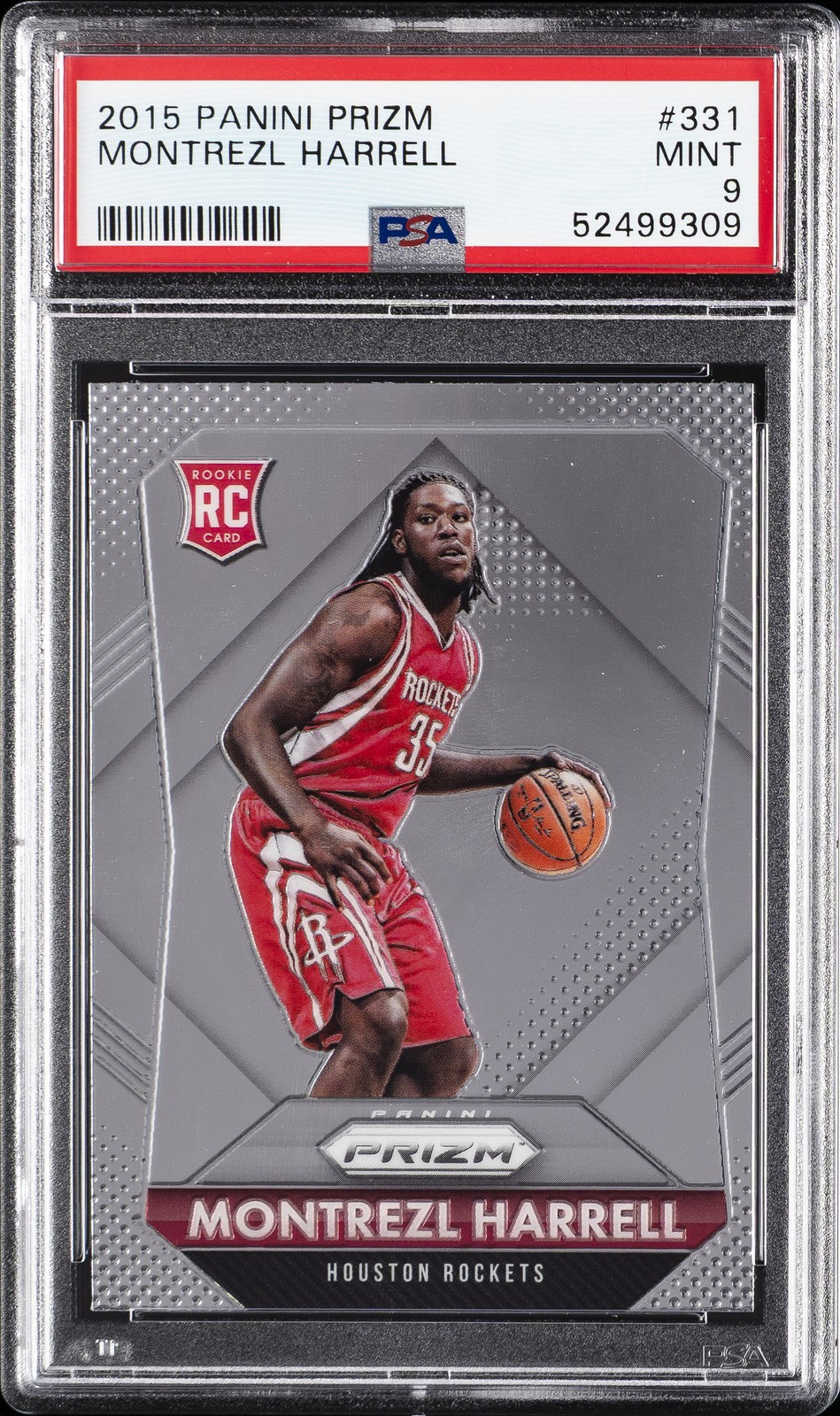 2015 PANINI PRIZM #331 MONTREZL HARRELL ROOKIE RC PSA 9