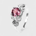 Captivating Pink Rhodolite Garnet 0.70Ct 925 Sterling Silver Fine Jewelry Rings