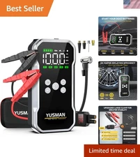 All-in-One 6000A Jump Starter with Smart Cables & Multiple Safety Features