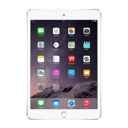 Apple iPad Mini 3 A1600 (WiFi + Cellular Unlocked) 128GB Gold (Excellent) - Image 2 of 4