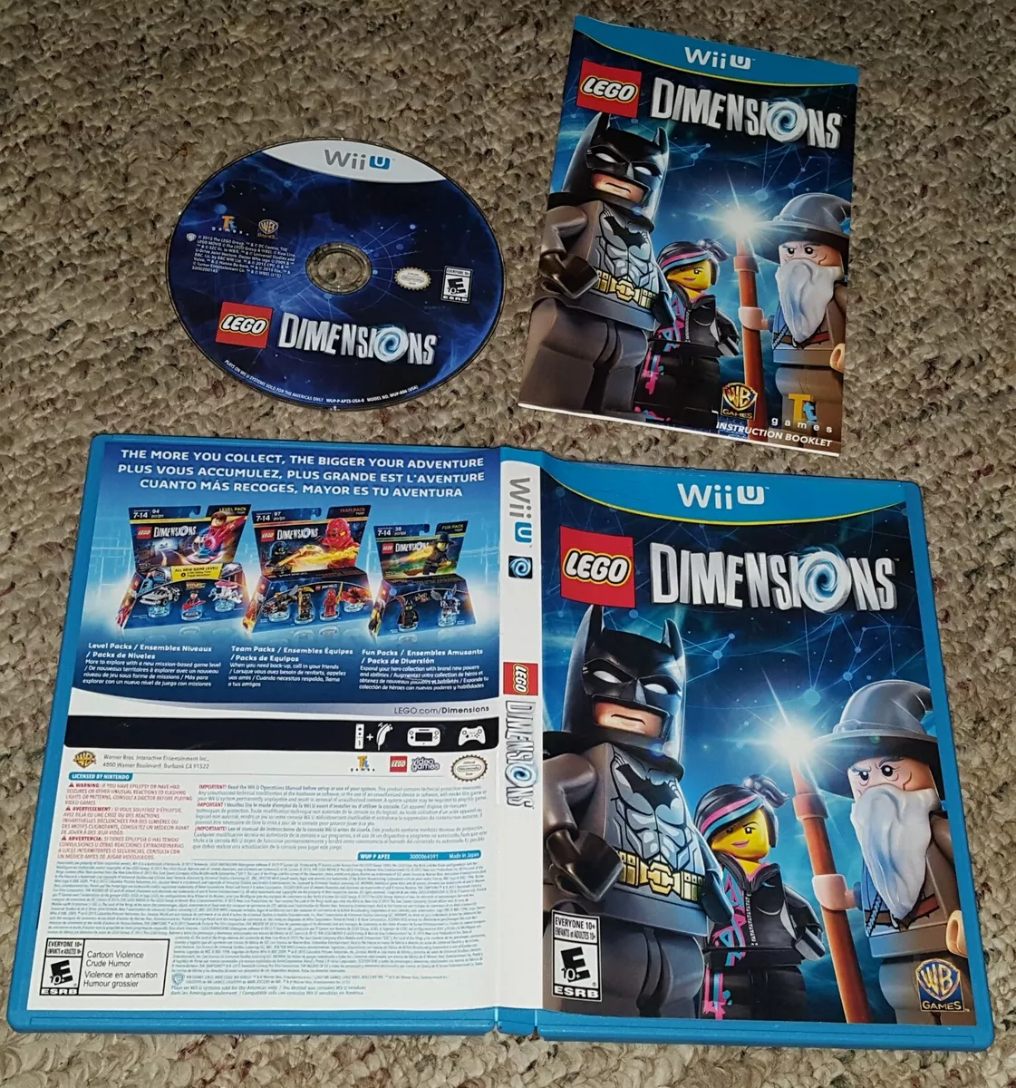 Lego Dimensions Nintendo WII U WIIU Complete Game