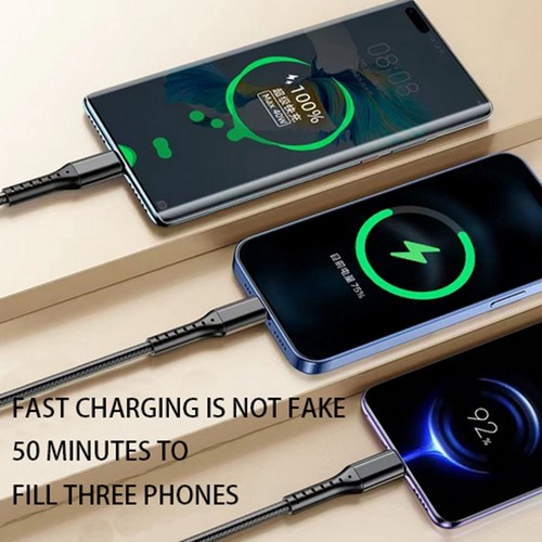 1.2M 100W Fast Charging Data Universal Compatibility For & Android Devices - Zdjęcie 3 z 6