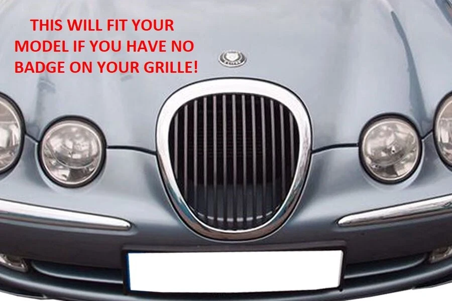 Inserto de rejilla de malla tejida de acero inoxidable genuino Jaguar tipo S 99-02 Foto 2 de 4