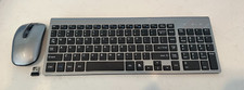 JoyAccess KB2US Slim Wireless Keyboard and Mouse Silver and Black Model No. KF10