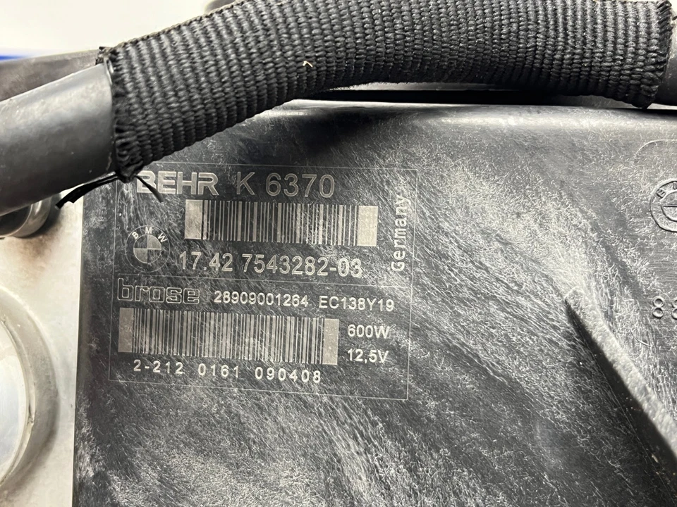 BMW 750LI 2008 radiador, ventilador, condensador de aire acondicionado, enfriador de aire acondicionado - E65 - 105 k - video de prueba Foto 3 de 4