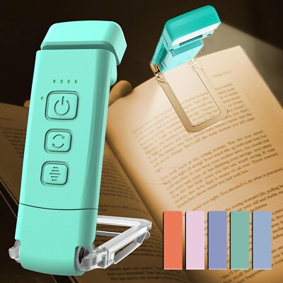 USB Rechargeable Book Light for Reading in Bed, Portable Clip-on LED Reading