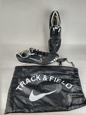 Men's Nike Zoom Rival MD Track  Field Running Spike Shoes Black,carry Bag