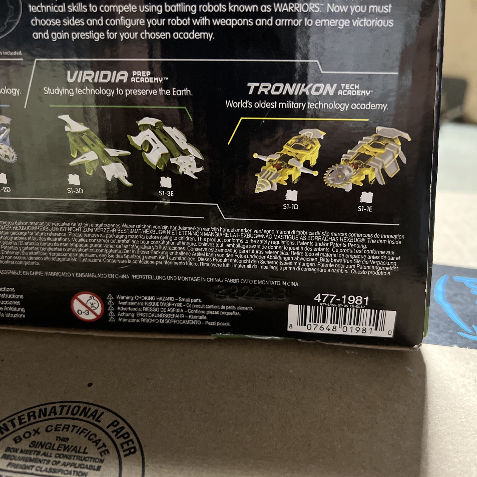 Rare Hard to Find NIB NOS Hexbug Warrirors Battling Robots Viridia vs Tronikon