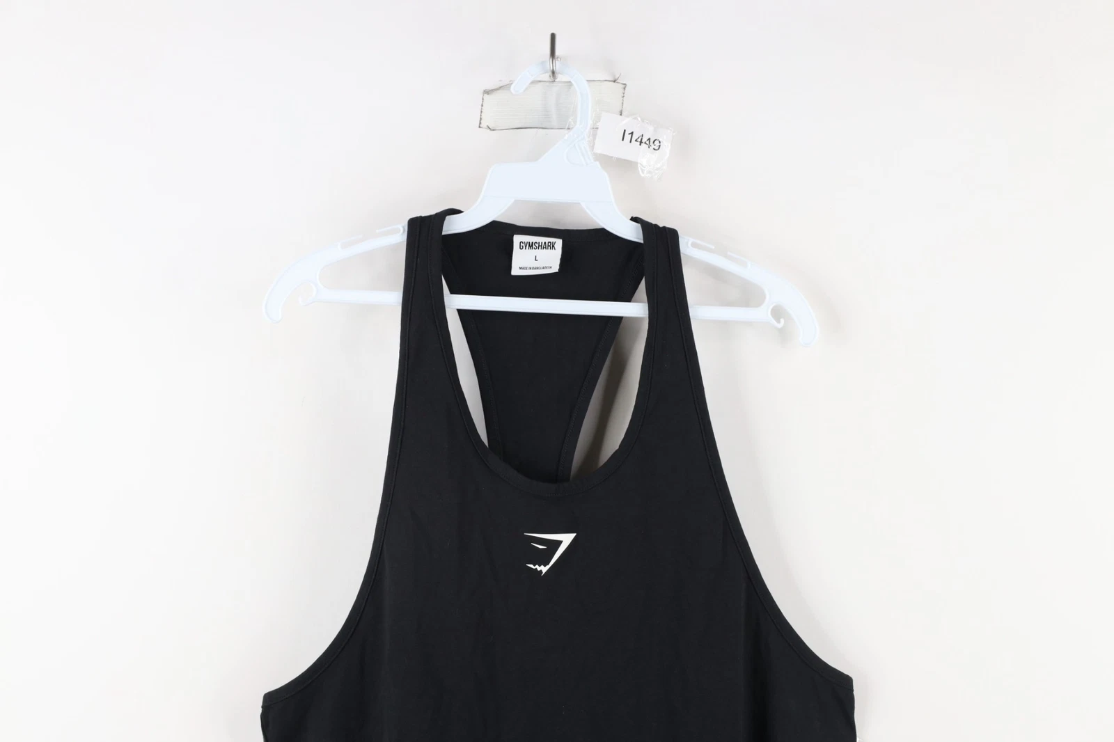 gymshark faded spell out stringer gym training t-shirt tank-top
