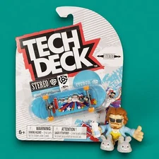 Tech Deck Stereo Coach Frank Fingerboard With Dude Mini Figure Shanks No. 89