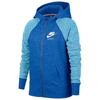 nike gym vintage hoodie blue