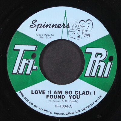 SPINNERS: love (i'm so glad i found you) / sudbuster TRI-PHI 7'' Single 45 RPM