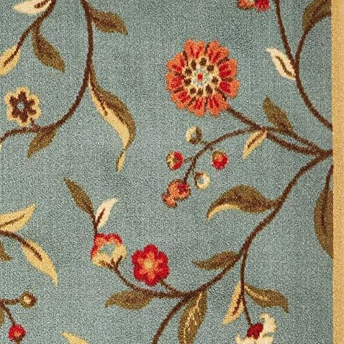 Alfombra Ottomanson OTH2095-3X5 Ottohome, 3'3" X 5'0", verde salvia floral Foto 3 de 4