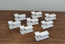 8x CARGO ULD Container HIGH LOADER LIFT GSE Airport Vehicle Models 1:400 Diorama