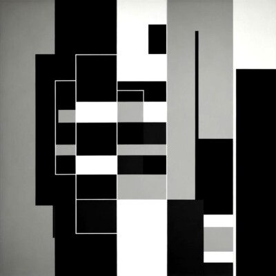 Ausstellungsstück! Pop Art Bauhaus 03 100x100 Gallery Print/Abstrakt/Acrylglas