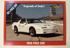 1989 TURBO TRANS AM INDY 500 PACE CAR CARD Legends of Indy #56 Indianapolis 500