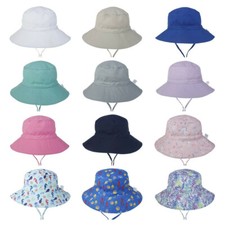 Children Cotton Bucket Hat Outdoor Fishing Hunting Cap Sun Prevent Kids Girl Boy