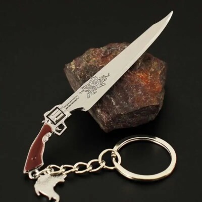 Brand New! Final Fantasy 8 Squall Gunblade 9cm Metal Keychain