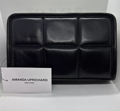 NEW NWT Amanda Uprichard Quilted BLACK Belt Bag Fanny Pack Adjustable AUTHENTIC