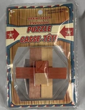 NEW Sealed Wooden Brain Teaser Puzzle by Greenbriar Vintage