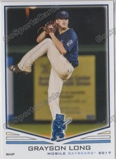 2017 Mobile BayBears Grayson Long RC Rookie Los Angeles Angels