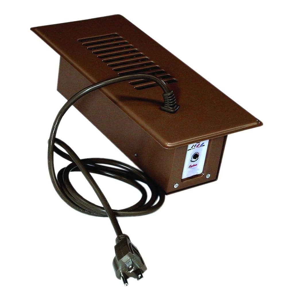 Floor Vent Cover Register Booster Fan Air Vent Duct Thermostat HVAC In  Brown NEW | eBay