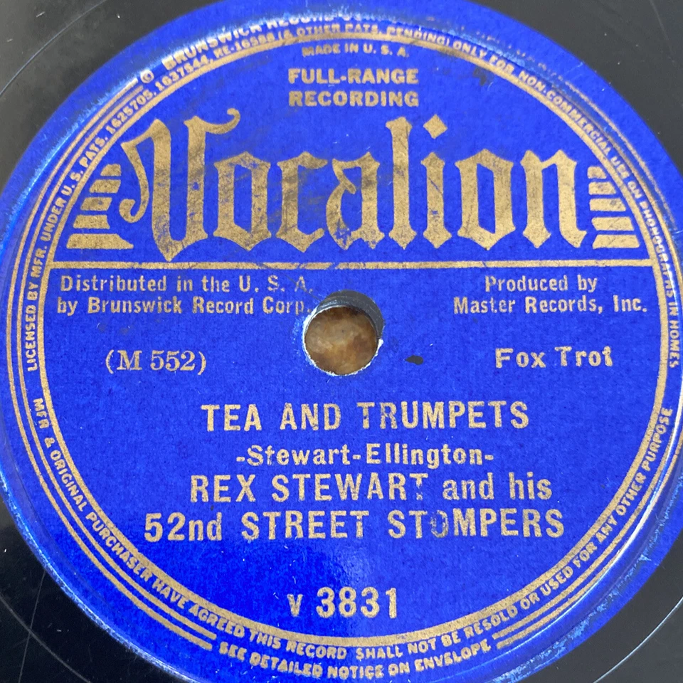 1937 JAZZ Rex Stewart - Duke Ellington 78 rpm VOCALION 3831 THE BACKROOM ROMP V+ - Image 3 of 4