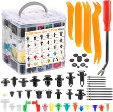 1240Pcs Car Push Retainer Clips Auto Fasteners Kit 32 Most Popular Sizes Nylon
