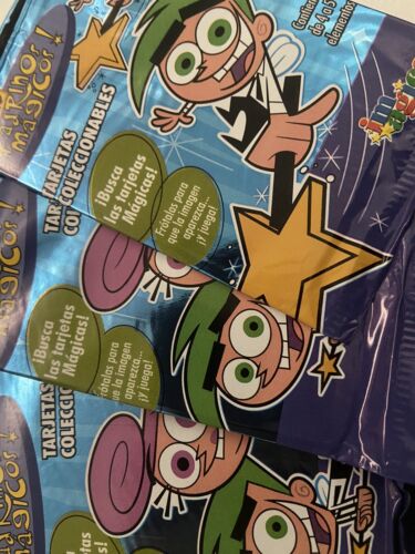 50 paquetes de tarjetas coleccionables The Fairly Oddparents (4-5 cartas cada paquete)