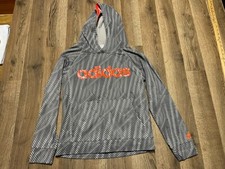 adidas Hoodie, Boy's Size Medium, Gray, Pullover, Logo