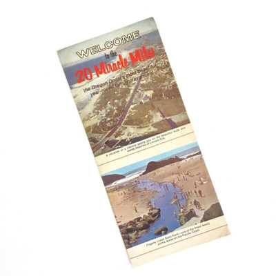 Vintage 1970s Oregon Coast Brochure 20 Miracle Miles Map
