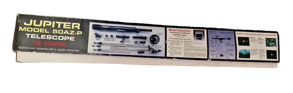 MEADE 50AZ-P Jupiter 50mm 150 Power Altazimuth Refracting Telescope - Image 4 of 4