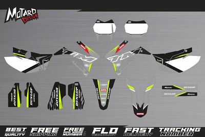 Graphics kit for TM Racing EN 4 Stroke 2015-2018 2019 2020 2021 FLUO/NEON Decals