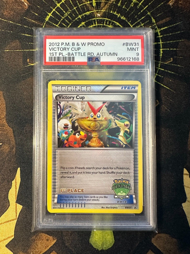 Pokemon TCG 2012 Battle Road Autumn Victory Cup BW31 Promo PSA 9