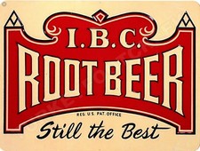 I.B.C. Root Beer 9" x 12" Metal Sign