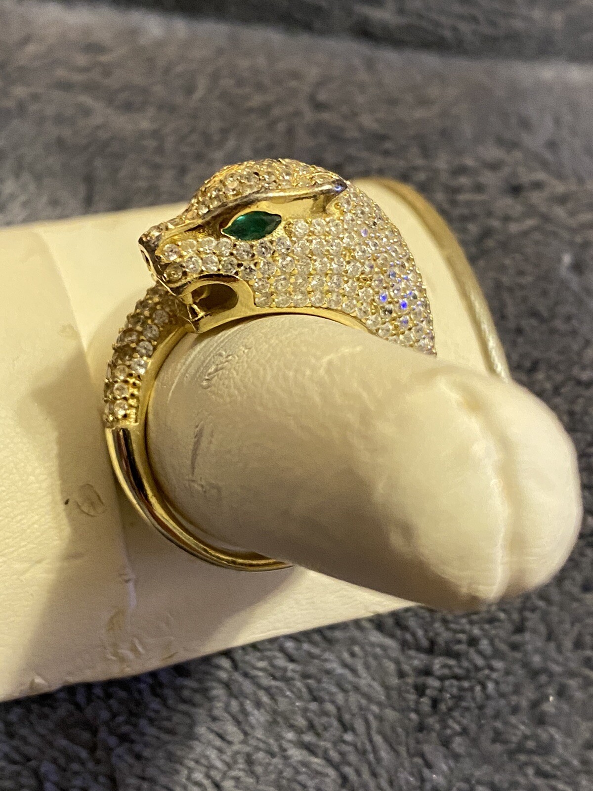 Leopard/Tiger-925 Silver Ring  Size-9!!!!!!! - image 3