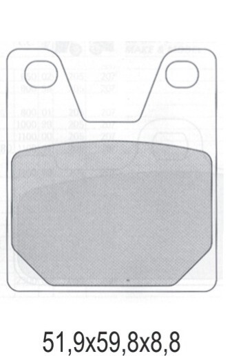 Plaquettes de frein semi-métalliques KH267 pour freins à disque de moto noire