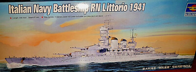 Italian Navy Battleship Rn Littorio 1941 - Trumpeter Kit 1:700 - 05778