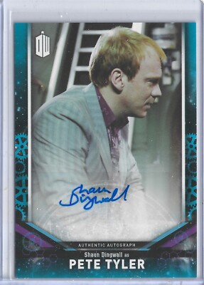Doctor Who Autograph Card Blue DWA-SD Shaun Dingwall as Peter Tyler 07/25 JSC