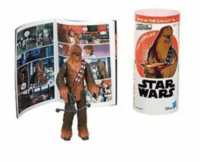 Star Wars Galaxy of Adventures Figur 3 75  Chewbacca Co Pilot & Comic Book 