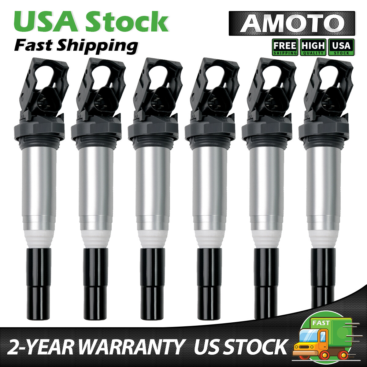 6X Ignition Coils For BMW 328i 335i 435i 525i 528i X1 X3 X5 X6 Z4 M3 M4